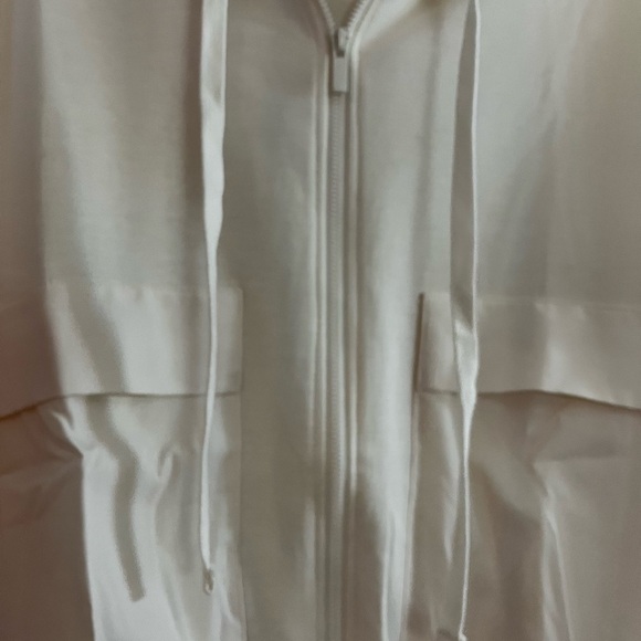 Zenana /women’s NWOT Cream Zip-up Hoodie Size S - Picture 5 of 8